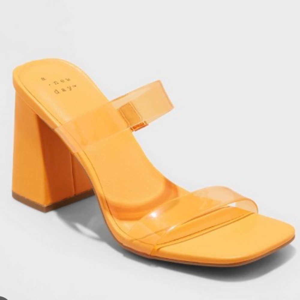 A new day Orange Block Heel - Picture 2 of 7